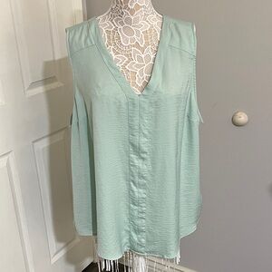 Torrid Light Green Sleeveless Blouse
